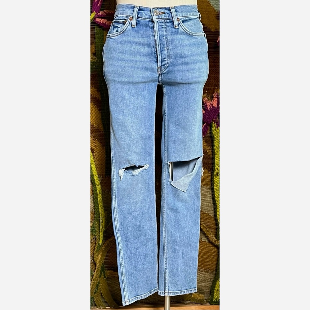 Re/Done Redone 80’s Slim Straight Jeans 25